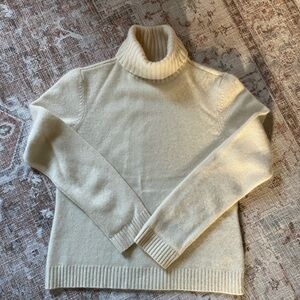 Lauren Ralph Lauren Cream Cashmere Turtleneck Sweater